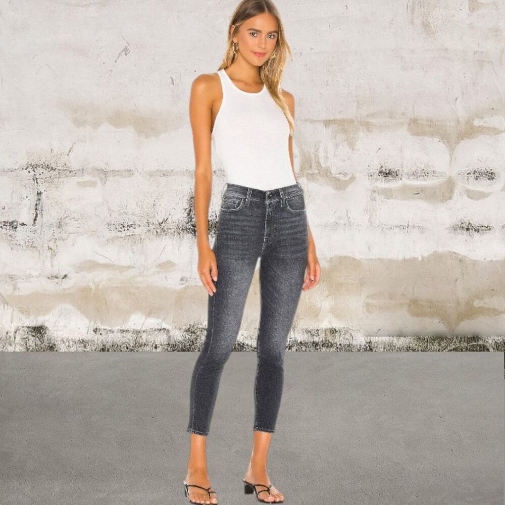 7 For All Mankind High Waist Ankle Skinny Luxe Vintage Honest Size 27